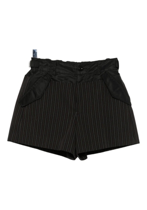 sacai belted shorts - Black