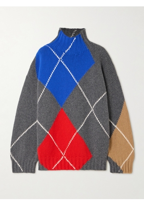 JW Anderson - + Pringle Argyle Wool Turtleneck Sweater - Multi - xx small,x small,small,medium,large,x large,xx large