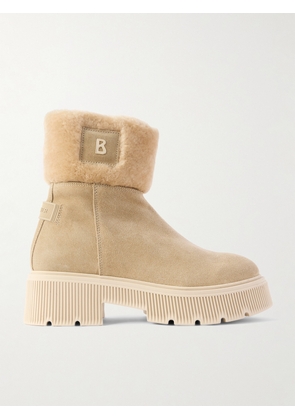 BOGNER - Turin 6 Shearling-trimmed Suede Ankle Boots - Neutrals - IT35,IT36,IT37,IT38,IT39,IT40,IT41,IT42