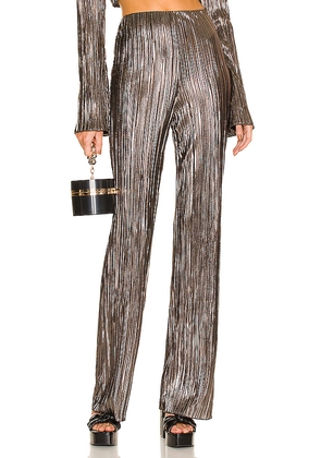 House of Harlow 1960 x REVOLVE Lidia Pant in Metallic Silver, grey. Size M. Also in S, XL.