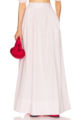 Helsa Poplin Maxi Skirt in Blush. Size XS. Also in XXS.