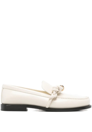 Jil Sander knotted-upper loafers - Neutrals