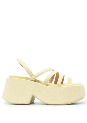 Marsèll platform leather sandals - Yellow