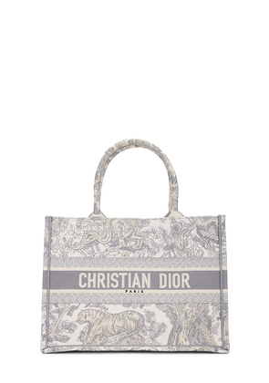 FWRD Renew Dior Book Tote Bag in Grey.