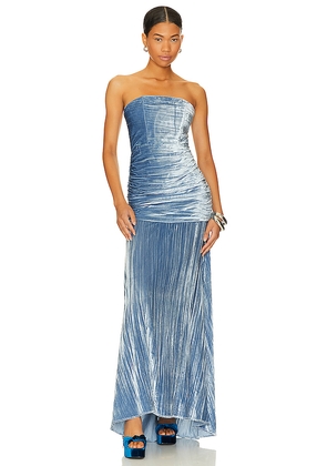 House of Harlow 1960 x REVOLVE Benicia Gown in Blue. Size L. Also in M, XL.