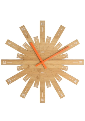 Alessi Raggiante bamboo wall clock - Brown