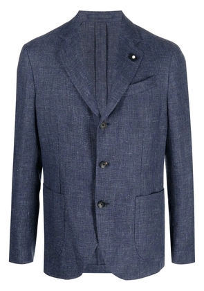 Lardini single-breasted blazer - Blue
