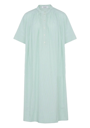 Yves Salomon striped midi dress - Green