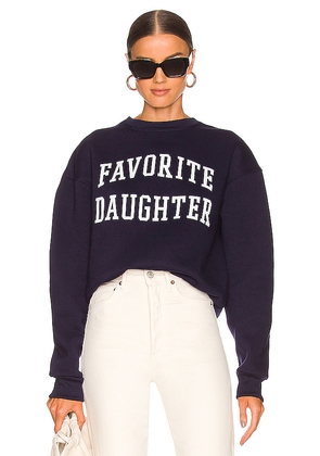 Favorite Daughter The Collegiate Sweatshirt in Navy. Size L. Also in XS.