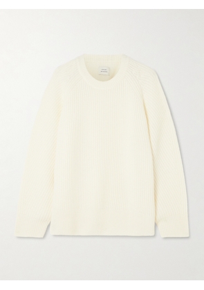 Loulou de Saison - Dakota Ribbed Cashmere Sweater - Ivory - x small,small,medium,large,x large
