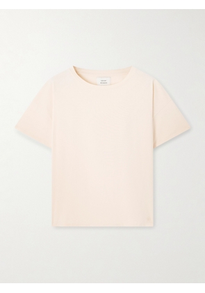 Loulou de Saison - Telanto Embroidered Supima Cotton-jersey T-shirt - Pink - x small,small,medium,large,x large