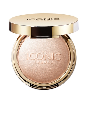 ICONIC LONDON Lit & Luminous Baked Highlighter in Metallic Gold.