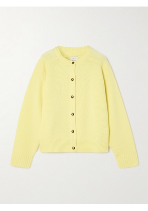 Loulou de Saison - Aidar Merino Wool And Cashmere-blend Cardigan - Yellow - x small,small,medium,large,x large