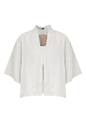 Osklen embroidered shirt - Neutrals