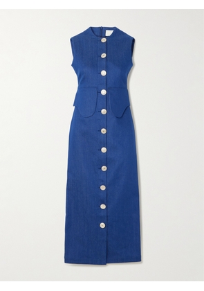 DESTREE - Laetitia Denim Midi Dress - Blue - x small,small,medium,large