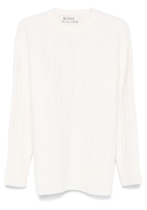 Róhe cable-knit sweater - White