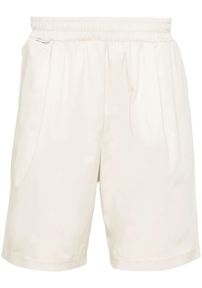 Family First elasticated-waist poplin shorts - White
