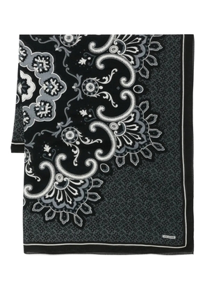 Tagliatore paisley-print scarf - Black