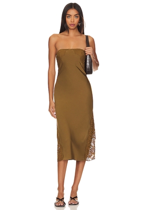 House of Harlow 1960 x REVOLVE Francisca Midi Dress in Olive. Size M. Also in L.