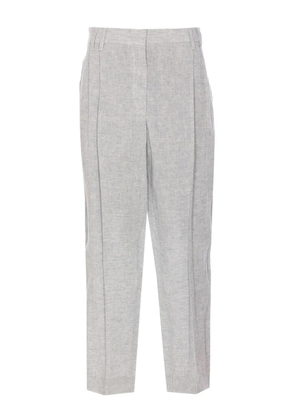Brunello Cucinelli pressed-crease trousers - Grey