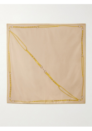 Gucci - Printed Silk Scarf - Brown - One size