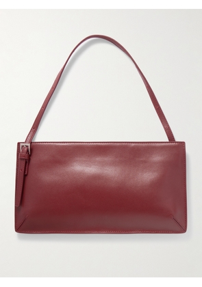 ST. AGNI - 90s Leather Shoulder Bag - Burgundy - One size