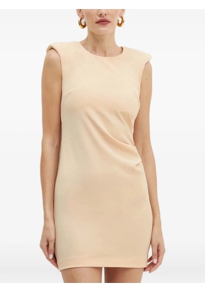 Patrizia Pepe padded sleeveless mini dress - Neutrals