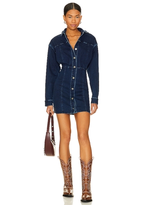 Free People Amber Denim Dress in Blue. Size 10. Also in 12, 14, 4.