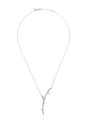 Shaun Leane Rose Thorn single drop pendant necklace - Silver