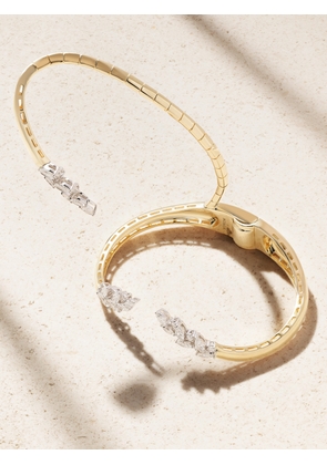 YEPREM - 18-karat Yellow And White Gold Diamond Bracelet - One size