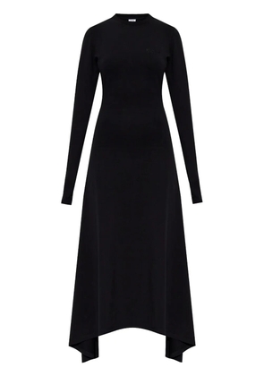 VETEMENTS logo-embroidered maxi dress - Black