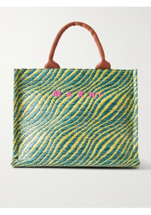 Marni - Basket Small Jacquard Tote - Green - One size