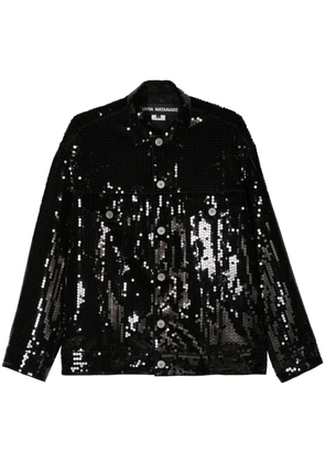 Junya Watanabe sequined shirt jacket - Black
