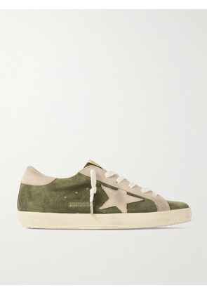 Golden Goose - Super-star Distressed Suede Sneakers - Green - IT35,IT36,IT37,IT38,IT39,IT40,IT41,IT42