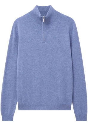 Pringle of Scotland zip cashmere jumper - Blue