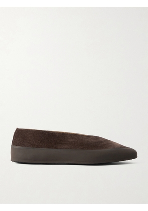 Le Monde Béryl - Shearling-lined Suede Ballet Flats - Brown - IT35,IT35.5,IT36,IT36.5,IT37,IT37.5,IT38,IT38.5,IT39,IT39.5,IT40,IT40.5,IT41,IT42