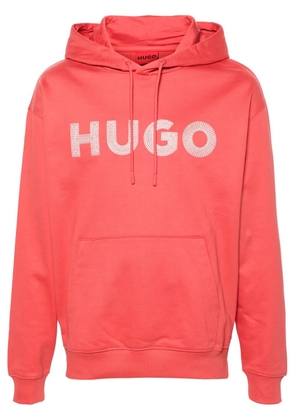 HUGO Drochood cotton hoodie - Red