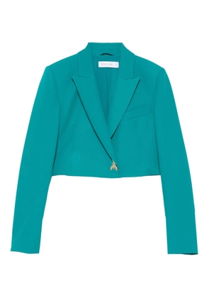 Patrizia Pepe bee-embellished cropped jacket - Green