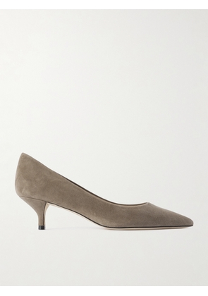 Stuart Weitzman - Stuart Power Suede Pumps - Gray - US5.5,US6.5,US7,US7.5,US8,US8.5,US9,US9.5,US10,US10.5,US11,US11.5
