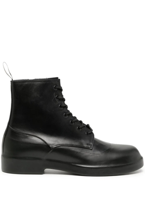 Takahiromiyashita The Soloist lace-up ankle-length leather boots - Black
