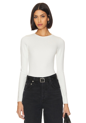 Good American Sculpting Crew Bodysuit in White. Size 2X. Also in 3X, L, XL.