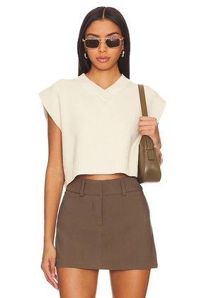 Free People Easy Street Vest in Ivory. Size L. Also in M, S, XL.