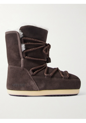 Moon Boot - Evx Shearling-lined Suede Snow Boots - Brown - 35-36,37-38,41-42,39-40