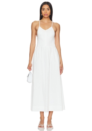 FAITHFULL THE BRAND Camera Midi Dress in White. Size S. Also in XS.
