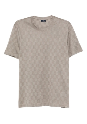 Paul & Shark checked cotton T-shirt - Grey