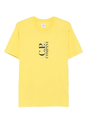 C.P. Company logo-print cotton T-shirt - Yellow