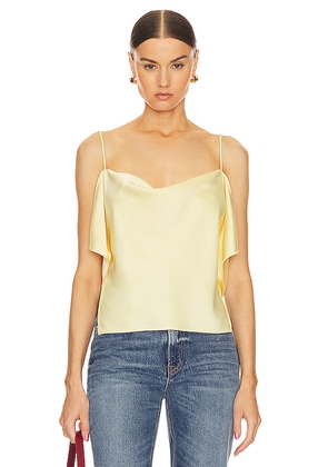 Helsa Luna Cowl Top in Yellow. Size M. Also in L.
