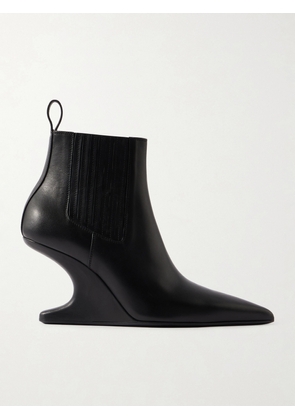 Rick Owens - Cantilever Leather Ankle Boots - Black - IT36,IT36.5,IT37,IT37.5,IT38,IT38.5,IT39,IT39.5,IT40,IT41