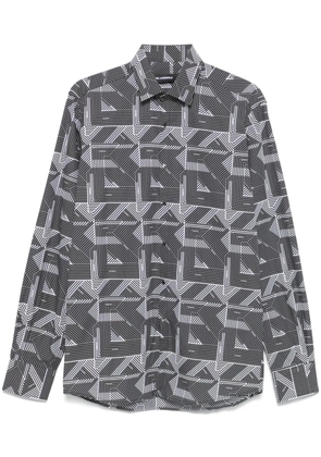 Karl Lagerfeld monogram-print shirt - Black