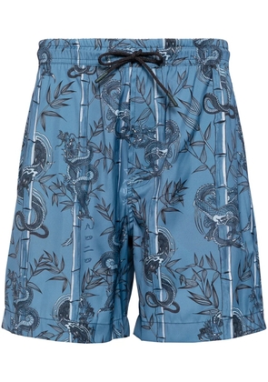 Maharishi Dragon Bamboo swim shorts - Blue